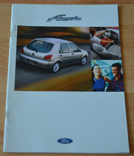FORD FIESTA (1998) - DOBOVÝ ORIGINÁLNÍ PROSPEKT FORMÁT A4 - Motoristická literatura