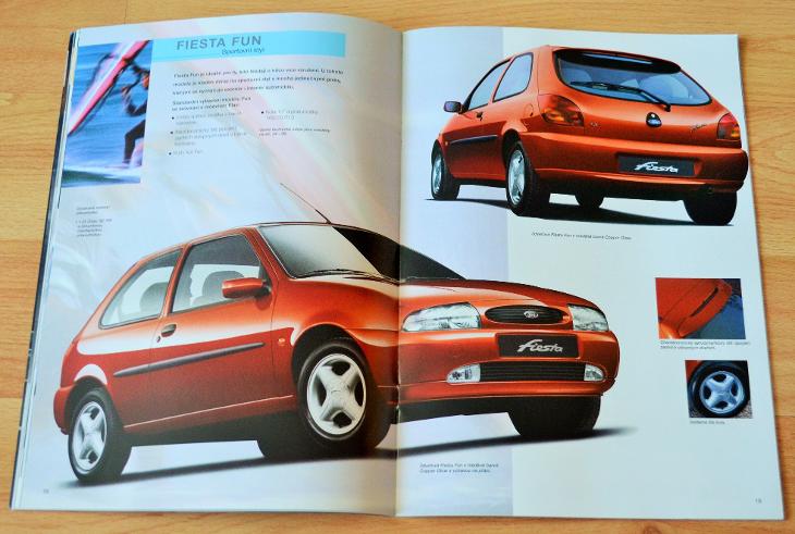 FORD FIESTA (1998) - DOBOVÝ ORIGINÁLNÍ PROSPEKT FORMÁT A4 - Motoristická literatura