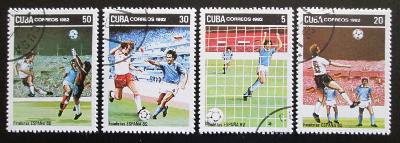 Kuba 1982 MS ve fotbale Mi# 2685-88 0616