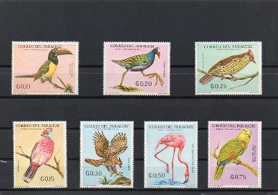 Paraguay-Ptáci 1969**  Michel 1929-1935/bez leteckých hodnot / 8,40 €