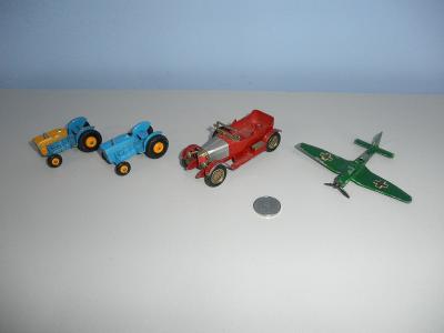4 x MATCHBOX - FORD TRACTOR, JUNKERS 87.B., PRINCE HENRY VAUXHALL