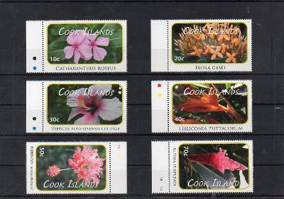 Cookovy ostrovy-Flóra 2010**  Mi.1618-1635 / 105 € / 3 skeny
