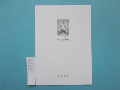 Česká pošta černotisk Tradice známkové tvorby 2002 rytina číslováno
