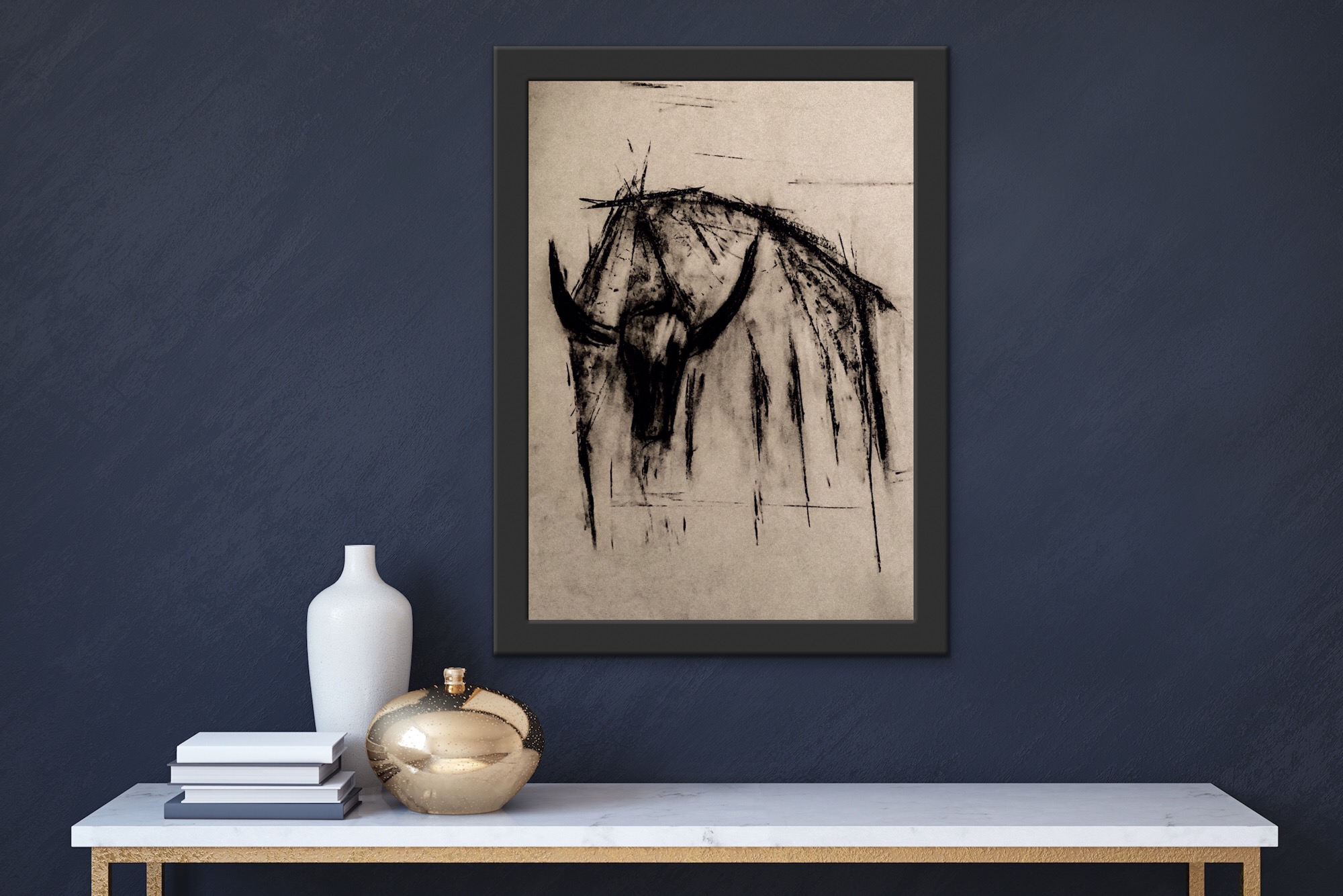 Print kresby bizona na 350mg křídovém papíře  A4 - Umění