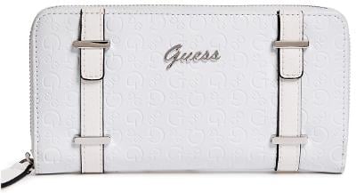 Dámská bílá peněženka Guess- Stansfield Zip-Around-100MODELŮ V NABÍDCE