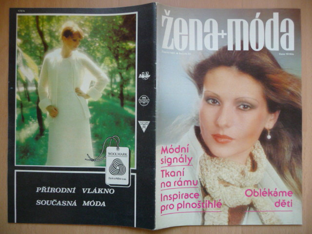 Časopis - Žena + móda - číslo 4. z roku 1981 - vrátane strihovej prílohy - Knihy a časopisy