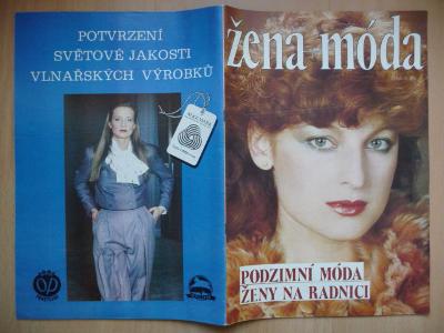 Časopis - Žena + móda - číslo 10 z roku 1983 - včetně střihové přílohy