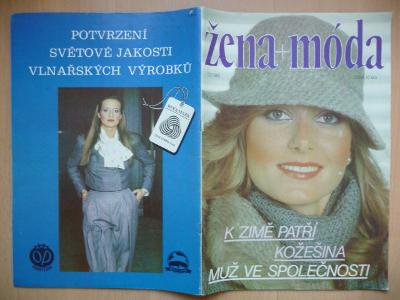 Časopis - Žena + móda - číslo 12 z roku 1983 - včetně střihové přílohy