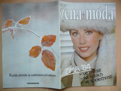 Časopis - Žena + móda - číslo 1. z roku 1984 - včetně střihové přílohy