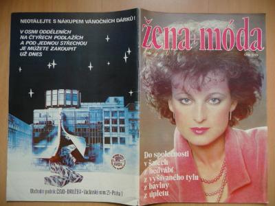 Časopis - Žena + móda - číslo 11 z roku 1985 - včetně střihové přílohy