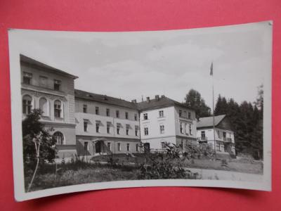 Opava Troppau  Jánské lázně  Johannisbrunn  koupele prošlá 1955 známka