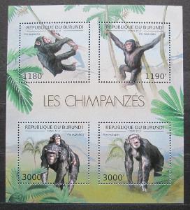 Burundi 2012 Šimpanzi Mi# 2853-56 Kat 10€ 0857