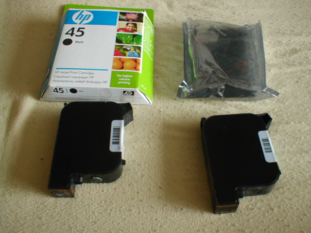 2 x HP15 C6615D black cartridge čierna - vyschnuté trysky - Tlačiarne, príslušenstvo