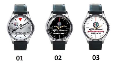 Alfa Romeo Stelvio Logo - hodinky kožený pásek
