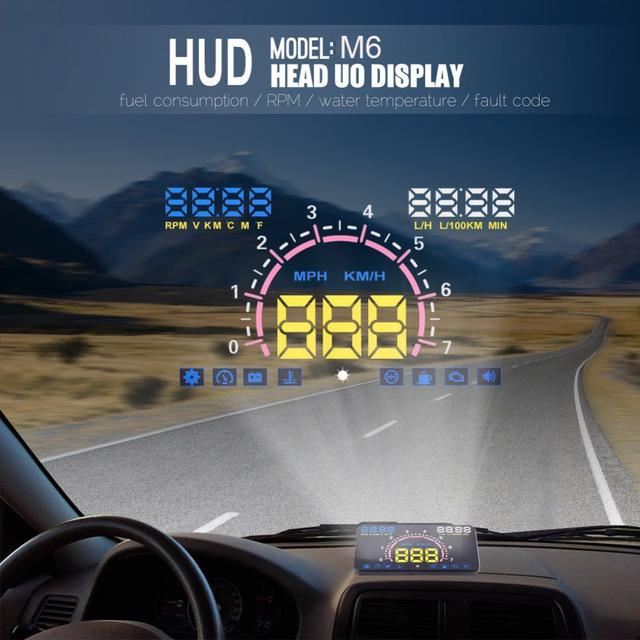 OBD2 HUD Display Head-Up 3" M6 HUD Head-Up displej - Náhradní díly a příslušenství pro osobní vozidla