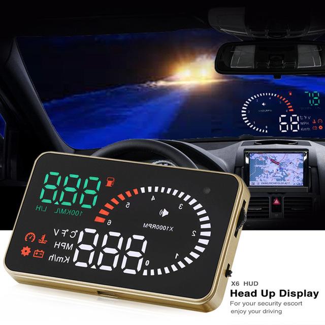 OBD2 HUD Display Head-Up X6 HUD Head-Up displej - Náhradní díly a příslušenství pro osobní vozidla