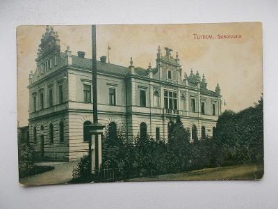 Liberec Semily Turnov Turnau  Sokolovna lakovaná prošlá 1914
