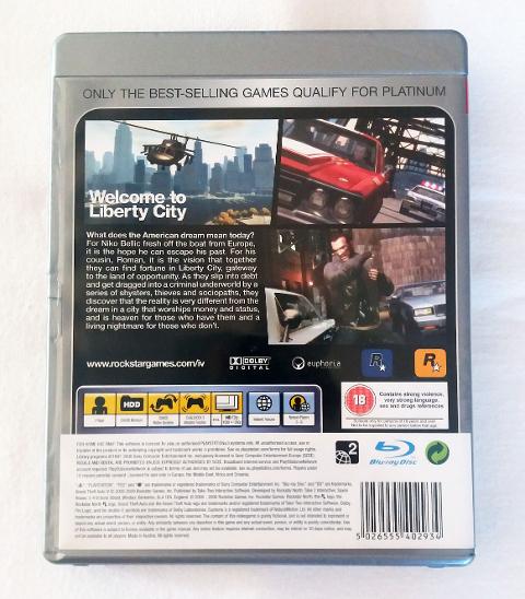 PS3 - Grand Theft Auto IV - Hry