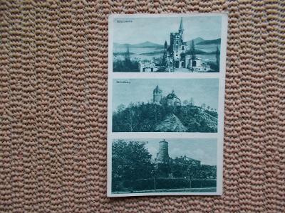 Teplice v Čechách 1927 Komáří vížka rozhledna věž pevnost 
