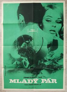 Filmový plakát Mladý pár A1 (Miovský, 1971)