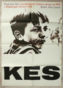 Filmový plakát Kes A1 (Očenášek, 1971)