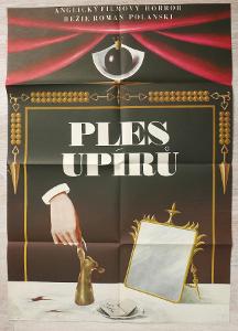 Filmový plakát Ples upírů A1 (Kratochvíl, 1968)