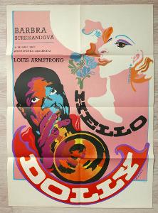 Filmový plakát Hello Dolly A1 (Galová-Vodrážková, 1970)