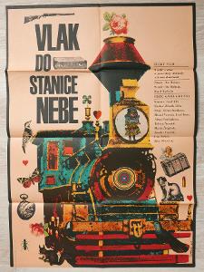 Filmový plakát Vlak do stanice nebe A1 (Vaca, 1972)