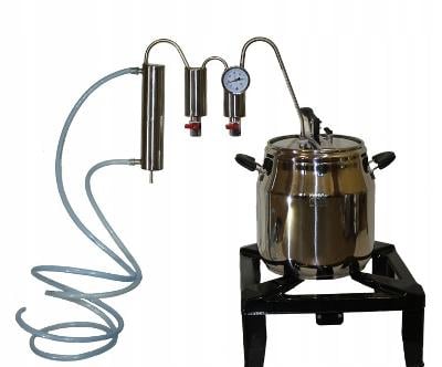 Destilační přístroj Ocel 17L  + Termometr Varianta právy nebo levý