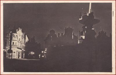 Havlíčkův Brod * noční pohled na část náměstí * M124