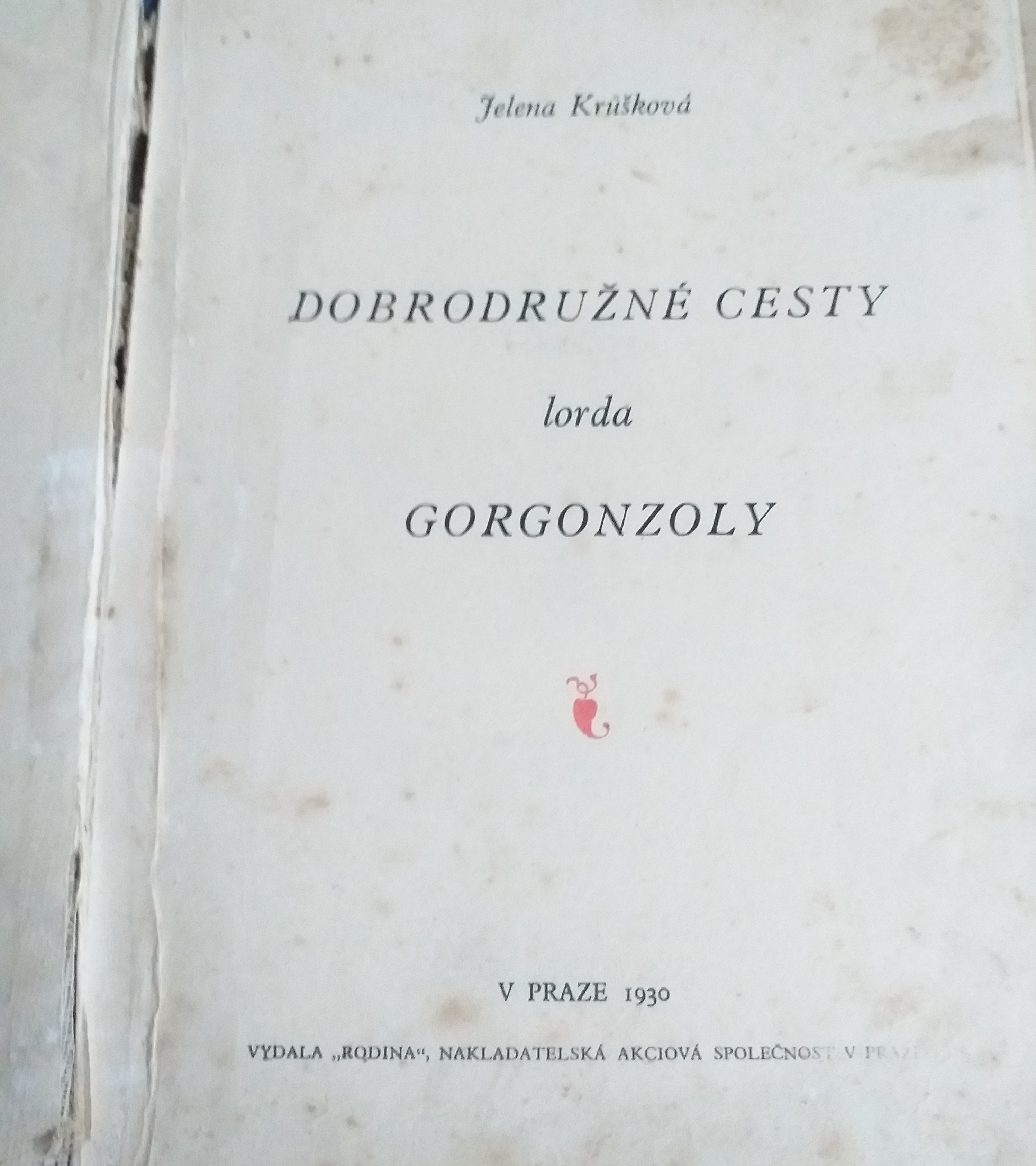 Dobrodružství  lorda   Gorgonzoly - Knihy