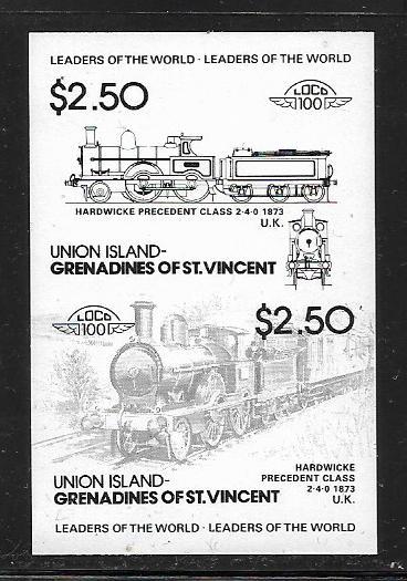 LOKOMOTIVY Union Island 66-7, HARDWICKE, rok 1873 ** NEZOUBKOVANÉ !