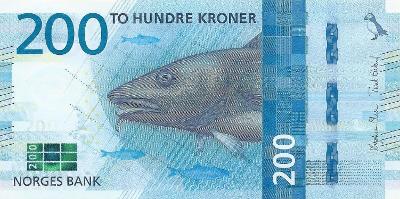 NORSKO 200 Kronor 2016 P-55 UNC