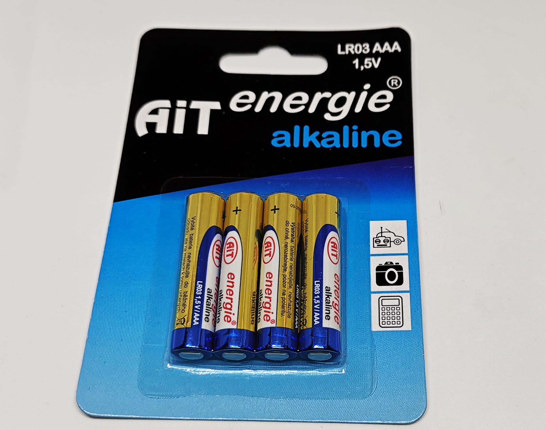 Alkalická baterie AIT Energie LR03 AAA, 4ks - Elektro