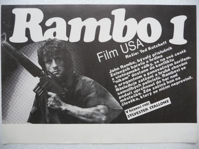 Filmový plakátek - RAMBO I. - Sylvester Stallone