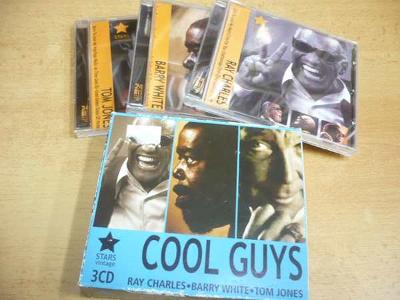 3 CD-SET: Cool Guys / RAY CHARLES, BARRY WHITE, TOM JONES
