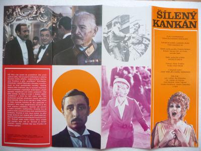 Filmový plakátek - ŠÍLENÝ KANKÁN - Česko-rakouský film z roku 1982