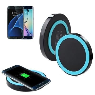Univerzální modrá bezdrátová indukční Qi nabíječka iPhone Samsung LG