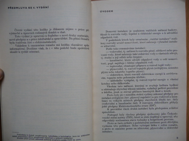 Domovní instalace (Voda, kanalizace, plyn, elektroinstalace) SNTL 1975 - Knihy
