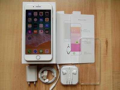 APPLE iPhone 8 PLUS 64GB Silver - ZÁRUKA - TOP STAV !!