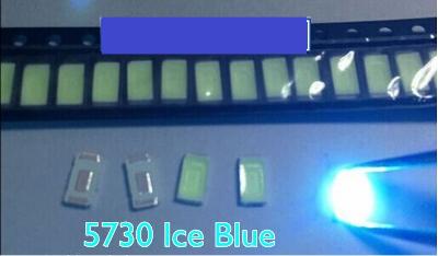10 ks SMD LED 5730 ledová modrá (Ice Blue )