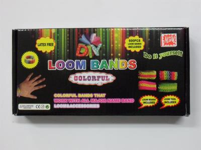 Loom bands - sada- barevné náranky, gumičky, osnova