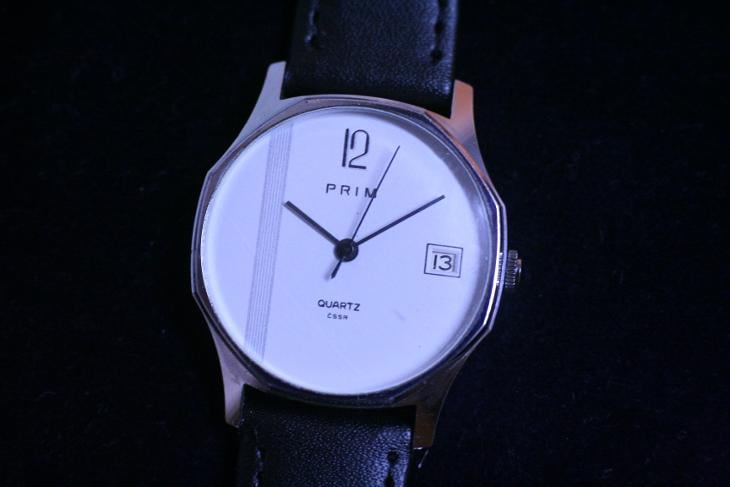 Pánské hodinky PRIM Quartz, zajímavý číselník, jako nové TOP - Starožitnosti