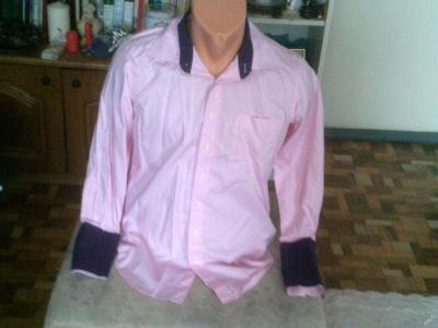 pěkná růžová košile vel.S/M-TAILOR4LESS