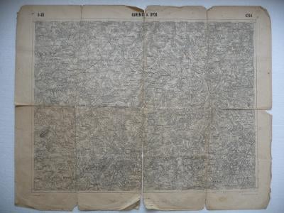 Stará mapa - Kamenice n. Lipou - z roku 1925