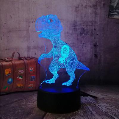 Jurassic Park / Jurský park - LED lampa 3D, různé barvy Dinosaur