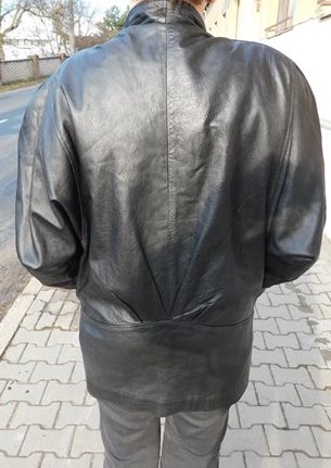Kožená pěkná černá bunda - sako vel. S - Dámské oblečení