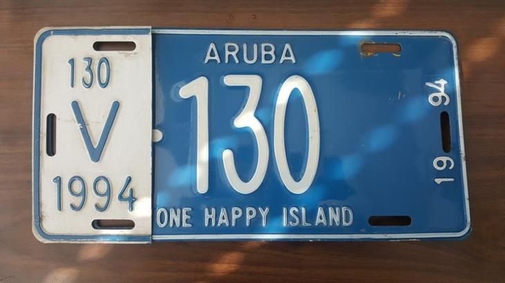 Aruba SPZ, originál... - Motoristické registrační značky