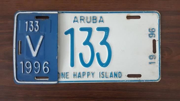 Aruba SPZ, originál... - Motoristické registrační značky