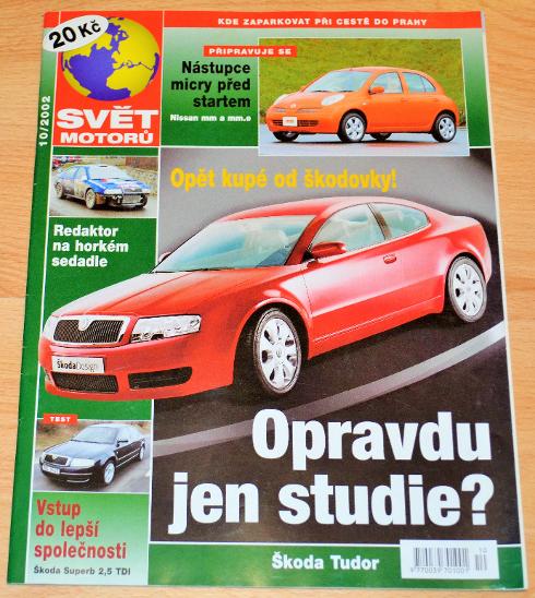 ŠKODA TUDOR / SUPERB 2002 - ČASOPIS SVĚT MOTORŮ S ČLÁNKEM - Motoristická literatura
